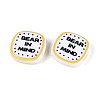 Printed Opaque Resin Beads RESI-N043-10A-3