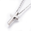 Non-Tarnish 304 Stainless Steel Pendant Necklaces NJEW-E141-42P-2