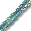 AB Color Plated Electroplate Beads Strands EGLA-H104-03F-1
