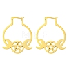 304 Stainless Steel Hoop Earrings for Women EJEW-F338-01G-1