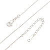 1.2mm Brass Box Chain Necklaces for Men Women NJEW-G160-19S-2