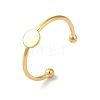 Adjustable 304 Stainless Steel Finger Rings Components X-STAS-K278-04A-G-1