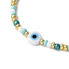 Handmade Evil Eye Lampwork & Glass Seed Beads Braided Bead Bracelets for Women BJEW-JB12363-3