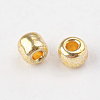 Electroplate 12/0 Glass Seed Beads X-SEED-Q003-01-3