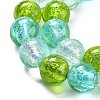 Handmade Foil Lampwork Beads Strands FOIL-K003-06B-25-3