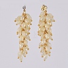 Electroplate Glass Cluster Beads Dangle Stud Earrings EJEW-JE03824-01-2