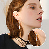 10Pcs Brass Micro Pave Clear Cubic Zirconia Leverback Earring Findings KK-TADJ0001-20B-8