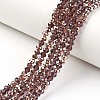 Electroplate Transparent Glass Beads Strands EGLA-A034-T2mm-N09-1