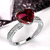 Brass Micro Pave Cubic Zirconia Finger Rings for Women FS-WGC99AF-21-1