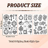 CRASPIRE 2 Sheets 2 Styles PVC Plastic Stamps DIY-CP0010-06A-2