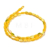 Electroplate Opaque Glass Beads EGLA-H112-06-HR03-2