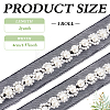 2Yards Netting Fabric Beaded Trim Ribbon OCOR-ME0001-64A-02-2