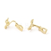 Alloy Clip-on Earring Findings FIND-L015-002G-2