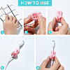 Yeah Gesture Thumb Shape Plastic Cable Organizer Clips PL-FZCA1FC-01E-2