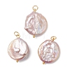 Natural Baroque Pearl Keshi Pearl Pendants X-PALLOY-JF04629-01-1