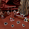 16Pcs 8 Styles Gothic Themed Alloy Pendants ENAM-UN0001-09-3
