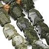 Natural Serpentine Green Lace Stone Beads Strands GG-CBACC04-01-1