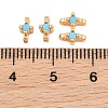 SHEGRACE Brass Micro Pave Cubic Zirconia Connector Charms XGRQ5K404-833G-B-2