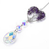 Natural Amethyst Big Pendants G-N333-008J-2