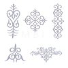 10Pcs 5 Style Polyester Computerized Embroidery Iron on/Sew on Patches PATC-FH0001-02A-1