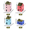 Resin Tiny House Decorations Set DJEW-WH0066-01-2