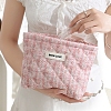 Polyester with Cotton Zipper Clutch Bags PW-WGF2788-02-2