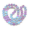 Transparent Electroplate Glass Beads Strands EGLA-N006-080-A04-2