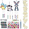 DIY Wood & Aluminium Round Tube Wind Chime Making Kits DIY-WH20038-007-1