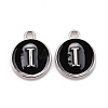 Platinum Plated Alloy Charms LS-ENAM-S118-02I-P-1