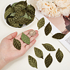 100Pcs Cloth Artificial Leaves AJEW-CY0002-81-3