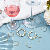 200Pcs Brass Wine Glass Charm Rings KK-SP0001-31A-G-4