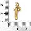 Brass Micro Pave Cubic Zirconia Pendants KK-I383-01G-03-3