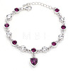 Alloy Rhinestone Charm Bracelets FS-WG1766B-06-1
