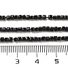 Natural Black Tourmaline Beads Strands G-H042-B21-01-5