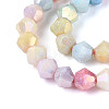 Anti-Tarnish Electroplate Bicone Glass Beads Strands EGLA-T021-4mm-16-11-3