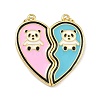 Brass Enamel Pendants KK-A293-02G-2