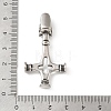 Easter 304 Stainless Steel Pendants STAS-F363-02D-AS-3