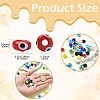 45Pcs 9 Colors Handmade Evil Eye Lampwork Beads LAMP-CJ0003-11-2