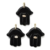 Natural Obsidian Carved Pendants GG-CBA4625-03G-03-1