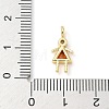 Brass Micro Pave Cubic Zirconia Pendants ZIRC-I356-17G-B05-3