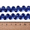 Transparent Glass Beads Strands GLAA-Q116-01A-B15-4