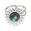 Stainless Steel Cuff Open Rings RJEW-JR01077-01-5