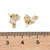 Brass Micro Pave Cubic Zirconia Pendants KK-A291-08G-03-3