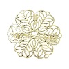 Flower Brass Lapel Pin Brooches for Clothes KK-CBA19A0-02G-1
