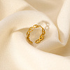 304 Stainless Steel Hollow Peace Sign Open Cuff Rings YB1218-1