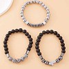 Fashionable and luxurious men's bracelet with zircon beads QS1989-4-1