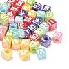 Plating Opaque Acrylic Beads AC-CBA529B-01B-1