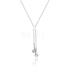 Fashionable Stainless Steel Earphone Pendant Necklaces for Daily Wear IO7350-2