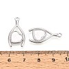 304 Stainless Steel Pendant Cabochon Settings STAS-T067-07P-3
