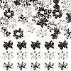 30Pcs 3 Styles Flower Tibetan Style Alloy European Beads FIND-TA0010-83-1